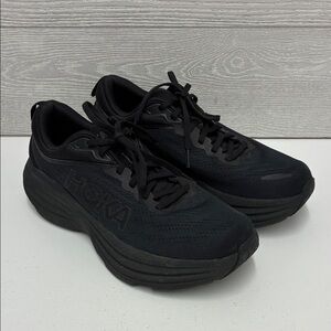 Hoka All-Black M Bondi 8 Athletic Shoes